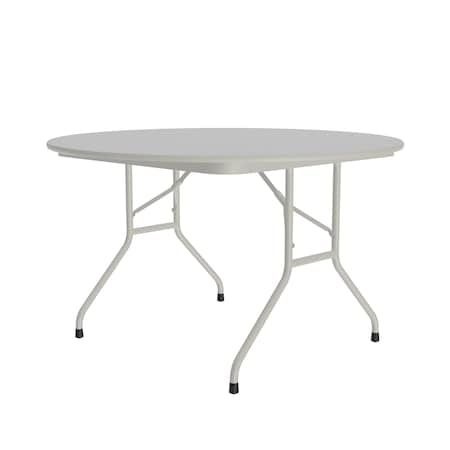 Correll CF Melamine Folding Tables 48" Round Gray Granite CF48MR-15